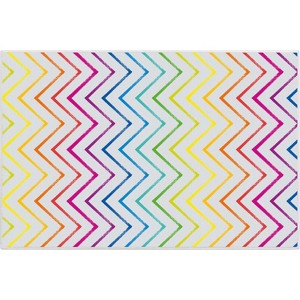 Well Woven Crayola Zig Zag Multicolor Area Rug - 1 of 4