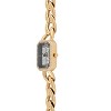 Peugeot Womens 14K Gold-Plated Rectangular Link Bracelet Watch-Crystal Studded Face - 3 of 3