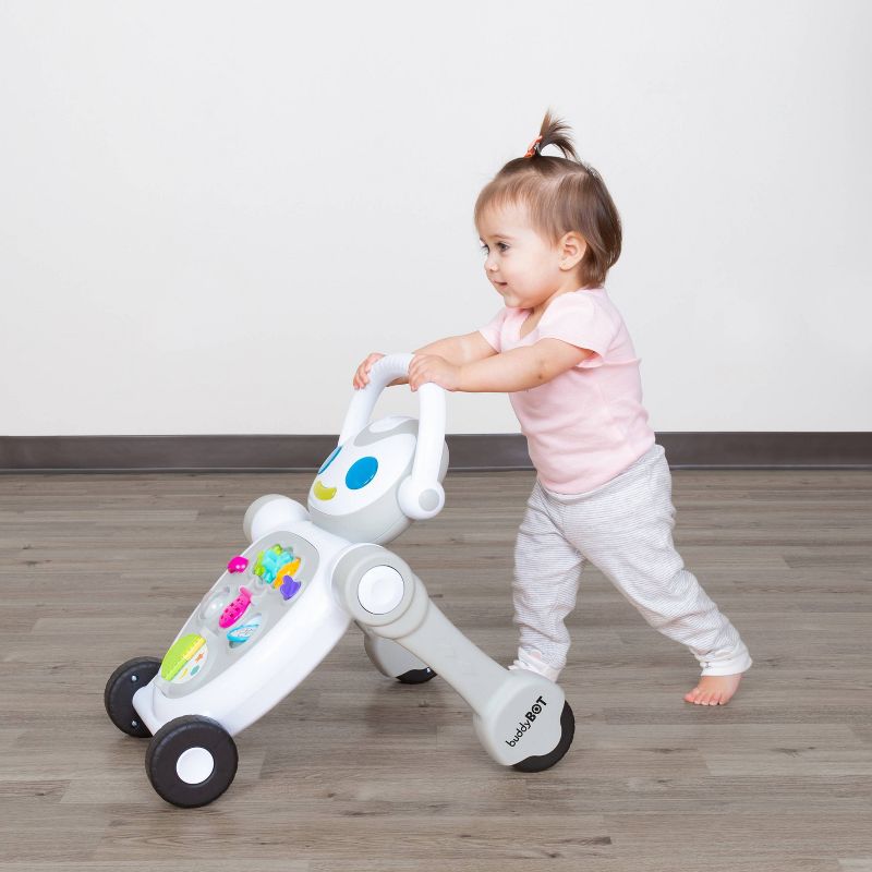Smart Steps by Baby Trend Buddy Bot 2-in-1 Push Walker Stem Learning Toy, 6 of 14
