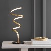 19.75" Modern Dimmable Metal Table Lamp with 3-Way Touch Control, Satin Gold - Jonathan Y - 3 of 4