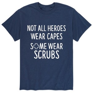 Men's - Instant Message - Not All Heroes Scrubs Short Sleeve Graphic T-Shirt - 1 of 4