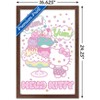 Trends International Hello Kitty: 20 Kawaii Vacation - Yum Framed Wall Poster Prints - 3 of 4