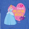 Girls' - Disney Princess - Kisses and Valentine Wishes Short Sleeve Graphic T-Shirt - 2 of 4