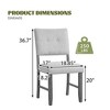 Set of 4  Tufted Dining Chairs Upholstered Chairs Upholstered Bench Bed Bench with Padded Seat -Modernluxe - 4 of 4