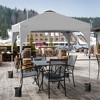 Costway 8x8 FT Pop up Canopy Tent Shelter Height Adjustable w/ Roller Bag - 2 of 4
