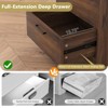 CIPACHO Black 2 Drawer Modern Nightstand with Charger Station USB Type C Ports AC Outlets and Ample Storage for Bedroom - 3 of 4