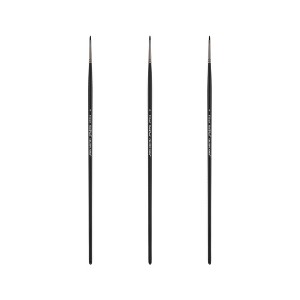 Black Swan Synthetic Red Sable Paint Brushes Filbert Sets of 2- Professional Quality Long Handle Paint Brushes in Assorted Shapes and Sizes for Oil, - 1 of 4