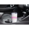 100 North 20 Ounce Stainless Steel On the Go Travel Tumbler With Push Top Lid, Already Broke My Resolutions White - 3 of 4