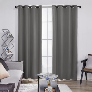 Deconovo Grommet Blackout Curtains, 2 Panels, OEKO-TEX Certified - 1 of 4