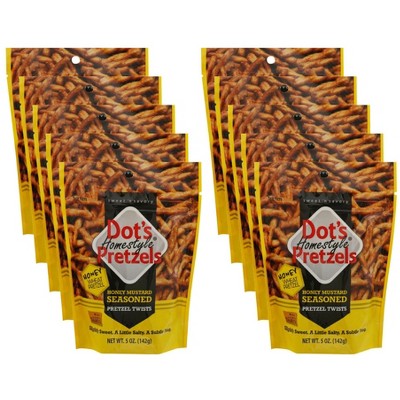 Dot's Pretzels Honey Mustard Pretzel - Case of 10/5 oz