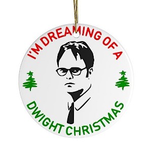 I'm Dreaming of a Dwight Christmas Ornament, Funny Decoration| OrnamentallyYou - 1 of 3