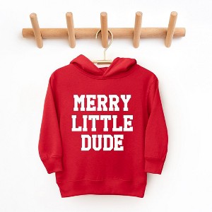 The Juniper Shop Merry Little Dude Toddler Graphic Hoodie - 1 of 3