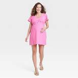 Short Sleeve Woven Mini Maternity Dress - Isabel Maternity by Ingrid & Isabel™