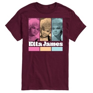Men's - Etta James - Portrait Grid Short Sleeve Graphic T-Shirt - 1 of 4