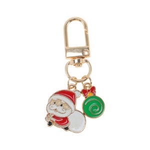 Unique Bargains Christmas Keychain Lobster Clasp Zinc Alloy 2.2" 1 Pc - 1 of 3