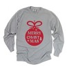Simply Sage Market Women's Merry Christmas Ornaments Long Sleeve Garment Dyed Tee - 3 of 4