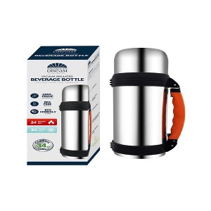 J&V TEXTILES Stainless Steel Water Bottle (51oz 40oz 34oz 25oz) - Keeps Liquids Hot or Cold w/Vacuum Insulation - 1 of 4