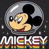 Men's - Disney - Mickey Mouse Astronaut Portrait Long Sleeve Graphic T-Shirt - 2 of 4