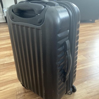 Rockland Melbourne Expandable Abs Hardside Carry On Spinner Suitcase ...