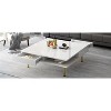 NicBex Smart LED Coffee Table, High Gloss 2-Tier Square Center Table, Touch-Control Minimalist Design for Modern Living Room - 3 of 4