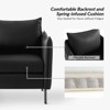 Colin Modern Anti-scratch Fabric Armchair with Black Metal Legs Set of 2 | Artful Living Design - 4 of 4