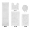 Edge Bath Rug 100% Premium Cotton Ultra-Soft Water Absorbent Tufted Solid Reversible 5 Piece Bathroom Rug Set for Machine Washable Bathmat - 2 of 4