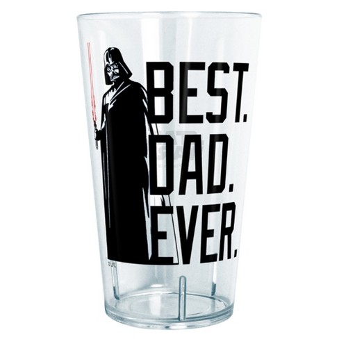 Etched Glass Star Wars Beer Mug “You Are My Father” Darth Vader Fathers  Present