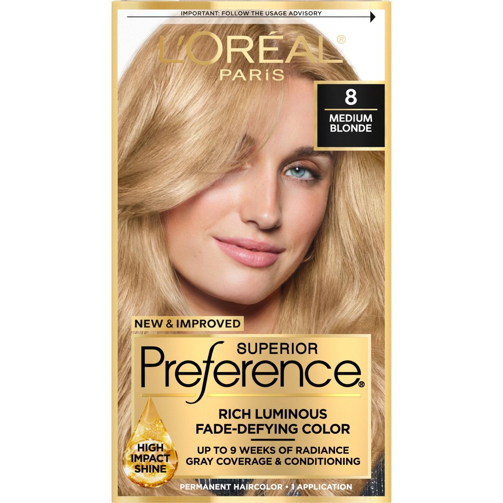 Photos - Hair Dye LOreal L'Oreal Paris Superior Preference Fade-Defying Color + Shine System - 6.5 