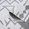 Modern Washable Geometric Area Rug, Low Pile Mat, Non Slip Non Shedding Carpet for Entryway Dining Room Office Living Room Bedroom, Gray 5*7ft - 2 of 4