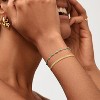 Gold Round Turquoise Beaded Bracelets,14K Gold Plated Handmade Cute Dainty Bracelet for Women - 3 of 4
