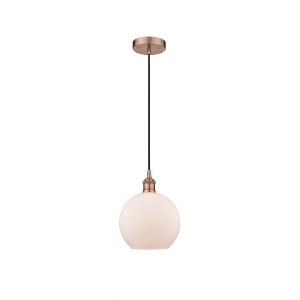 Athens - 1 Light Cord Hung Mini Pendant In Industrial Style-10.75 Inches Tall and 8 Inches Wide - 1 of 1