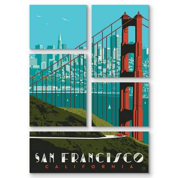 San Francisco Signpost USA Wall Art Minimalist Fashion Canvas