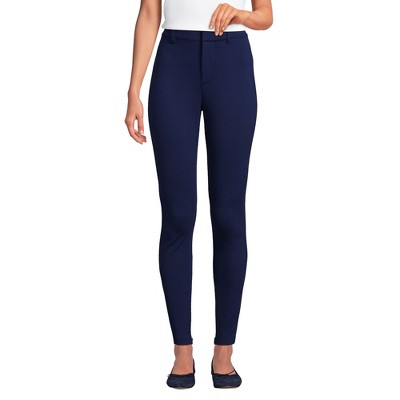 Lands' End Women's High Rise Ponte Polished Leggings