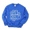 Simply Sage Market Women's Graphic Sweatshirt Retro Be Kind Flowers - 2 of 4