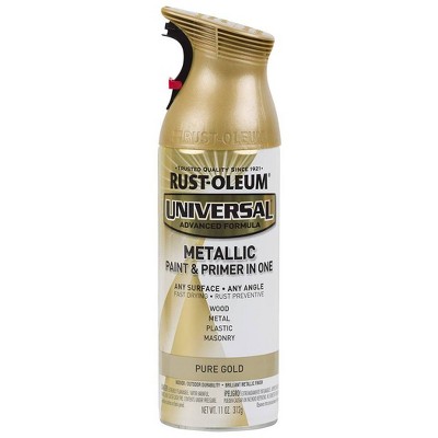 Rust-Oleum 11oz Universal Metallic Spray Paint Pure Gold