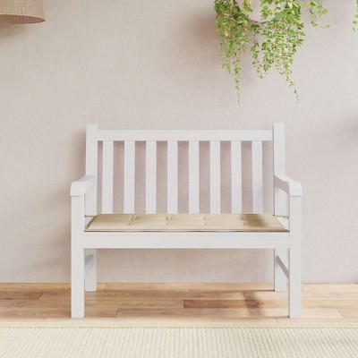 vidaXL Garden Bench Cushion Beige 47.2"x19.7"x1.2" Oxford Fabric
