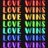 Adult Design By Humans Humans Love Wins Pride Repeat By CNTT668 T-Shirt - 2 of 2