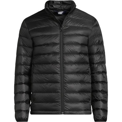 Lands' End Men's Wanderweight Packable Down Jacket - Small - Black — фото 2