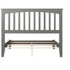 AFI Furnishings Mission Full Traditional Bed with Open Footboard and Turbo Charger in Grey - 3 of 4