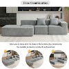 CIPACHO 116.5" Sectional Sofa Full-compressed Sofa Couch Free-combined Sofa for Living Room, Grey - 4 of 4