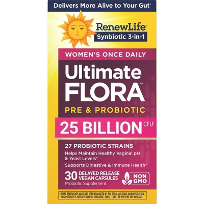 Renew Life Ultimate Flora Probiotic Womens Care Vegetarian Capsules