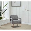 NicBex Chenille Upholstered Accent Chair with Armrest and Soft Cushion,Modern Arm Chairs for Bedroom,Reading Room - 2 of 4