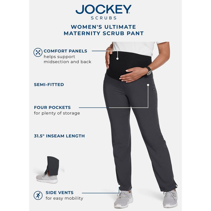 Jockey Women's Ultimate Maternity Scrub Pant, 5 of 7