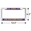 Wisconsin-Stevens Point Alumni Logo Full Size Standard License Plate Metal Frame - 4 of 4