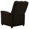 vidaXL Massage Recliner Dark Brown Fabric - 4 of 4