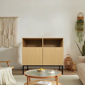 Coffee Bar Cabinet, Corner Storage Cabinet, Modern Buffet Sideboard, for Living Room, Kitchen, Dining - 1 of 4