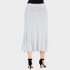 24seven Comfort Aapparel Womens Plus Elastic Waist Comfortable Fit Maxi Skirt - 3 of 4