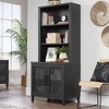 Sauder Tiffin Line Library Hutch Top Raven Oak - image 4 of 4