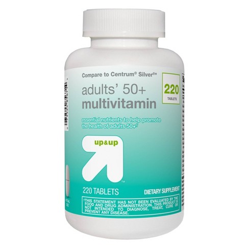 Adults 50+ Multivitamin Tablets - 220ct - up & up™ - image 1 of 3