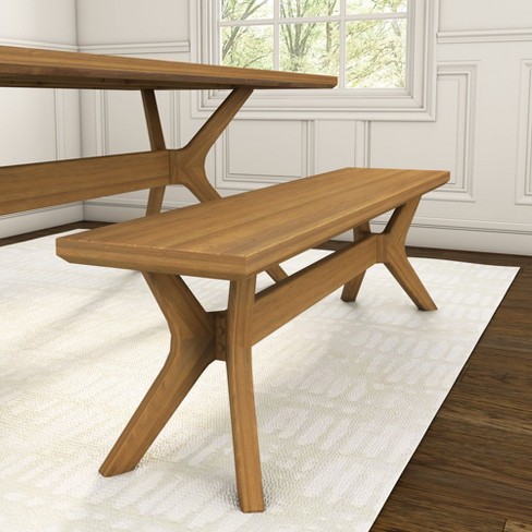 Plank+beam Verso Dining Room Bench, 60 Inch Modern Dining Bench, Wooden ...